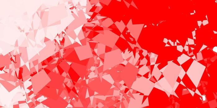 textura de vector rojo claro con formas de memphis.