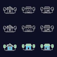 House icon set collection, used for property and environment. vector