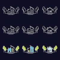 House icon set collection, used for property and environment. vector