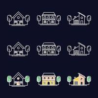 House icon set collection, used for property and environment. vector