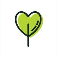 plantilla de logotipo de icono de hoja, medio ambiente y plantas utilizadas. vector