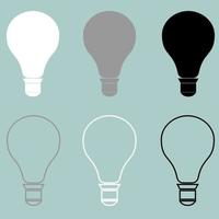 Bulb or electric light icon. vector