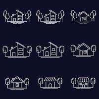 House icon set collection, used for property and environment. vector