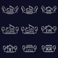 House icon set collection, used for property and environment. vector