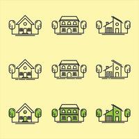 House icon set collection, used for property and environment. vector