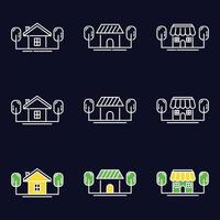 House icon set collection, used for property and environment. vector