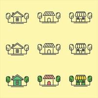 House icon set collection, used for property and environment. vector