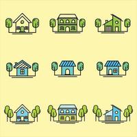 House icon set collection, used for property and environment. vector