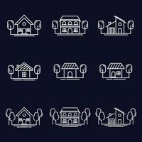 House icon set collection, used for property and environment. vector