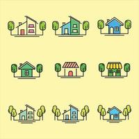 House icon set collection, used for property and environment. vector