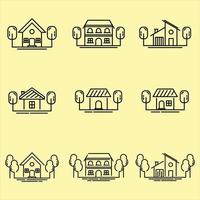 House icon set collection, used for property and environment. vector