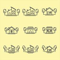 House icon set collection, used for property and environment. vector