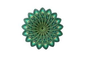 abstract floral vintage color ornament mandala 3D illustration concept isolated on white background