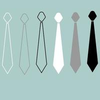 Tie or cravat path and flat style icon. vector