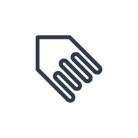 Line art arrow icon, used for direction. vector