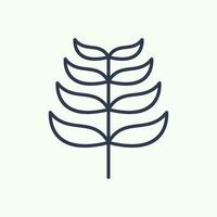 plantilla de logotipo de icono de hoja, utilizada para el medio ambiente y las plantas. vector