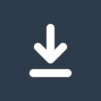 Line art arrow icon, used for direction. vector