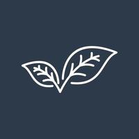 Leaf icon logo template, used for environment and plants. vector