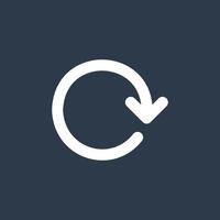 Line art arrow icon, used for direction. vector