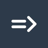 Line art arrow icon, used for direction. vector
