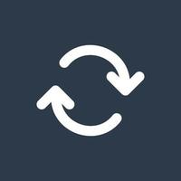 Line art arrow icon, used for direction. vector