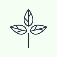 Leaf icon logo template, used for environment and plants. vector