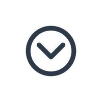 Line art arrow icon, used for direction. vector
