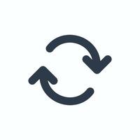 Line art arrow icon, used for direction. vector