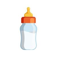 Baby milk bottle vector isolated on white background