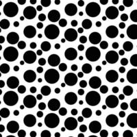 Ilustration pattern vector of Abstract Polkadot Black Circle