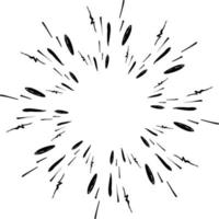 hand drawn doodle design element, starburst doodle ,sparkling doodle,firework doodle.isolated background vector