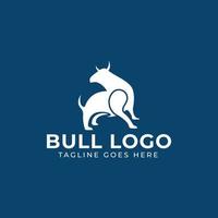 bull logo design vector template