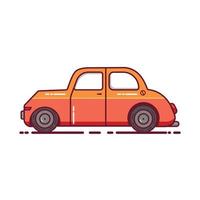 Car cartoon vector icon illustration