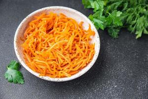 Ensalada de zanahoria vegetal beta caroteno comida fresca y saludable