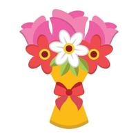 Bouquet vector icon Which Can Easily Modify Or Edit