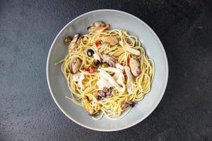 marisco pasta espagueti segundo plato comida italiana