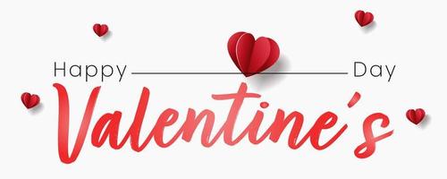 Valentines day background with heart pattern and typography of happy valentines day text . Wallpaper, flyers, invitation, posters, brochure, banners. Vector illustration.