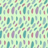 Feathers seamless pattern. Boho pattern photo