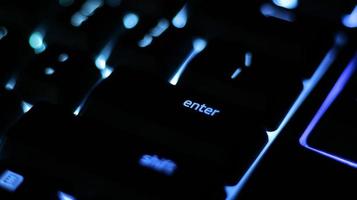 primer plano del teclado para juegos foto