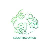 Sugar regulation concept icon. ADHD diet abstract idea thin line illustration. Reducing behavior problems. Chronic diseases risk. Overweight in children. Vector isolated outline color drawing