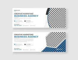 Corporate business social media cover banner advertisement design template vector