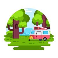 Get your hands on this amazing village landscape vector