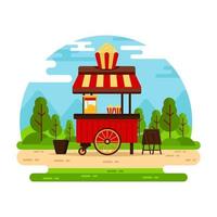 Get hold of this flat illustration of stall vector