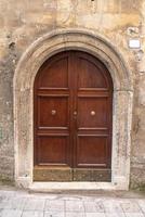 Doors with classical decor in Rome, Italy. photo