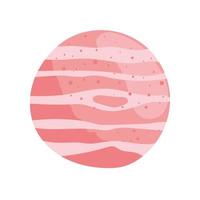 uranus planet pink vector