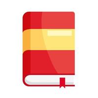 red text book vector