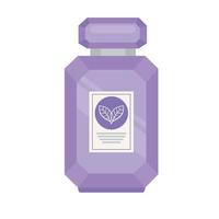 icono de botella de fragancia púrpura vector