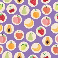 pattern of fruits vector