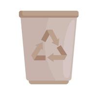 icono de papelera de reciclaje vector