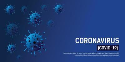 Dangerous Pandemic Coronavirus Covid19 Flu Background vector